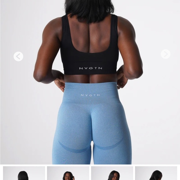 NWT NVGTN Black Elevate Seamless Bra - Picture 2 of 6